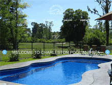 Tablet Screenshot of charlestonpoolandspa.com